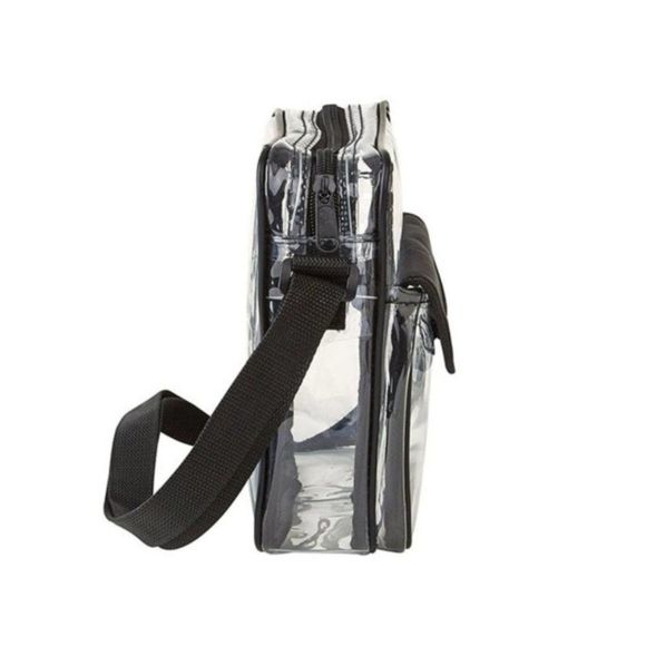 Clear Crossbody Satchel Handbag - Stadium Events - SZ LG - NWT - Picture 3 of 6